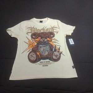State Of Crew , Force Of Nature. Cream Color Graphic Tee, New With Tags. Size L